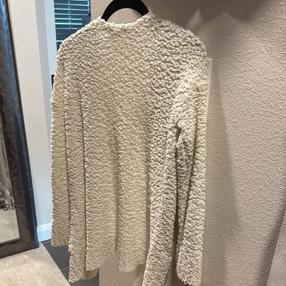 Cozy Textured Cardigan - Cream - Picture 4 of 4